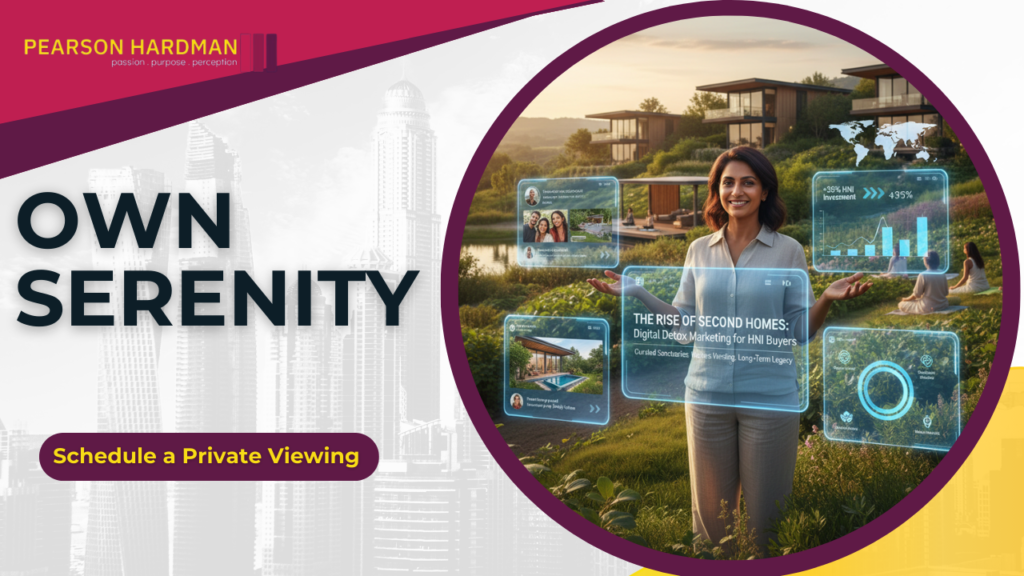 Digital Detox Marketing for HNI Buyers luxury second home villa in India